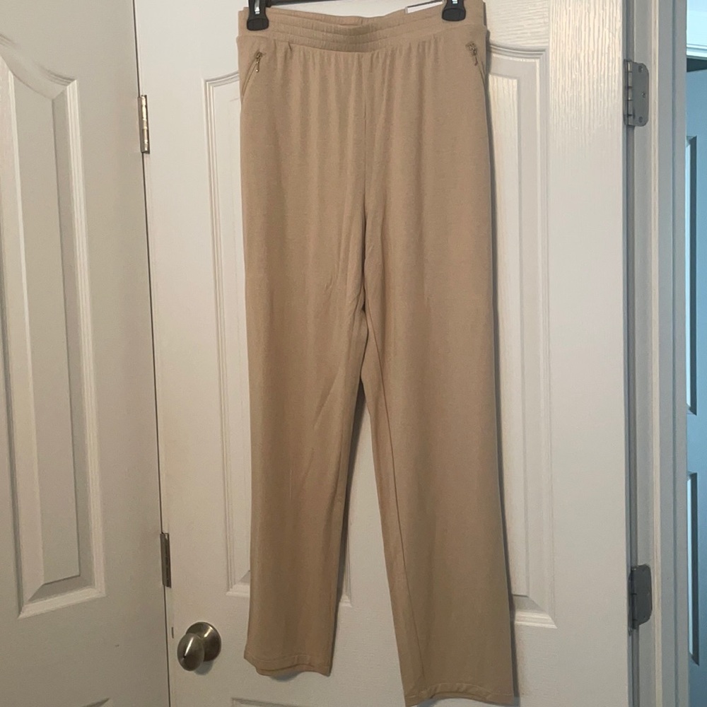 Tan knit pant